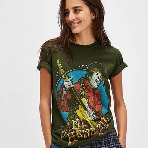 NEW Free People Junk Food Jimi Hendrix Tee